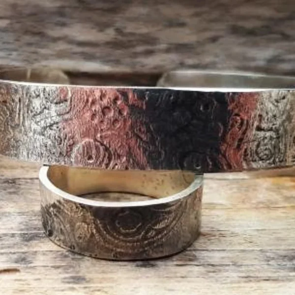 Thick Silver or Gold Bangle