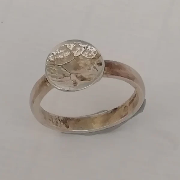 Handmade Rustic Silver Ring