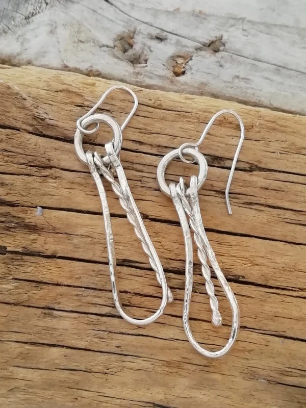 Handmade Silver Drop Earrings