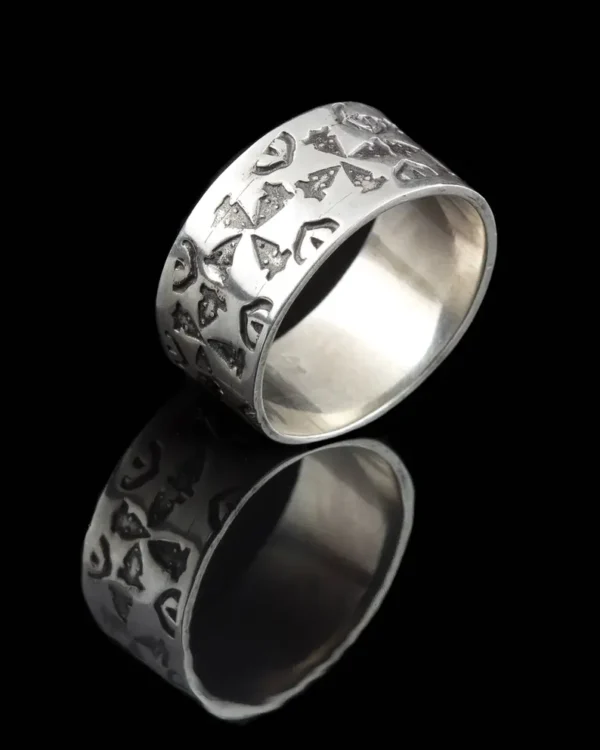 Sterling Silver Stamped Ring