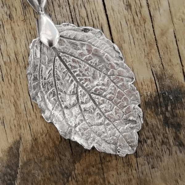Fine Silver Leaf Necklace