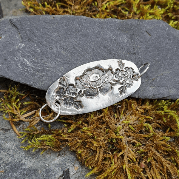 Bespoke Silver Flowered Pendant